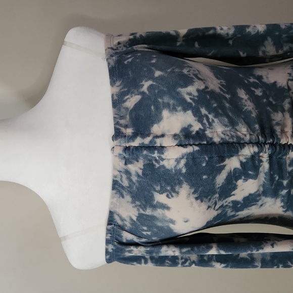 Plumbum Ruched Velvet Cold Shoulder Mini Dress - Picture 2 of 8